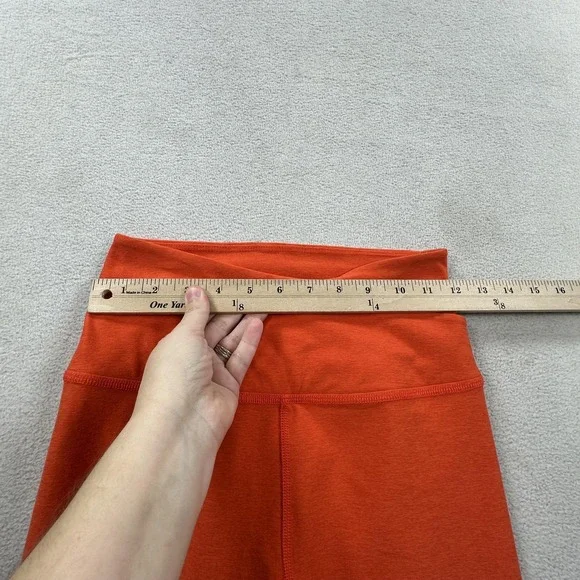 Beyond Yoga Leggings Womens Medium Orange Spacedye At Your Leisure High Waist - Picture 8 of 12